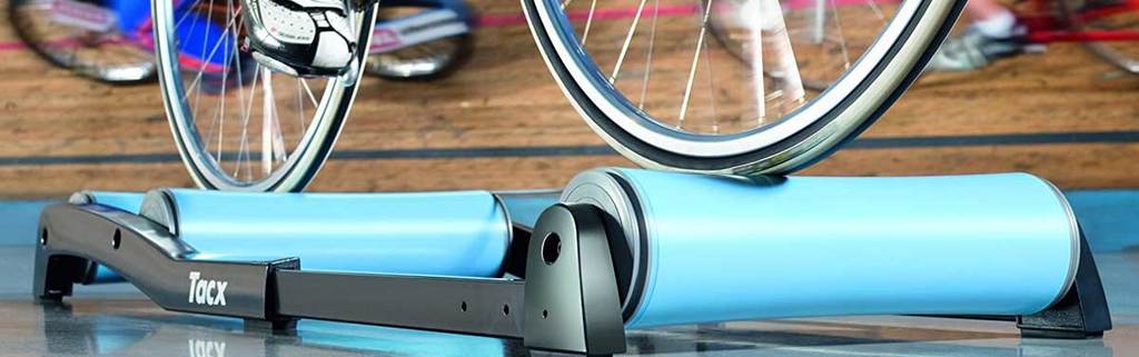 Home Trainer à Rouleaux Alu Avec Fixation Roue Avant - Modèle Roto